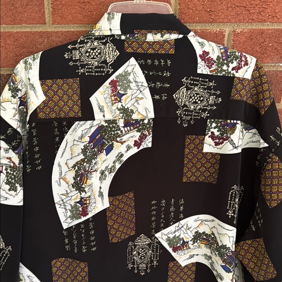 Bellini Black and White Casual Button Down Shirt - Picture 4 of 6